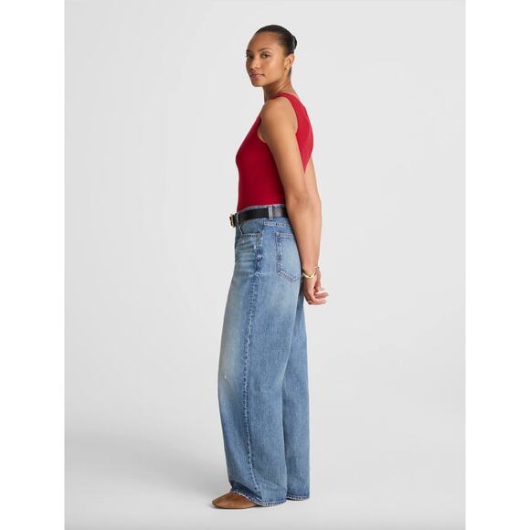 Madewell The Curvy Low Slung Baggy Jean Robertson Wash Rigid Blue US 30 NWT - Picture 3 of 15